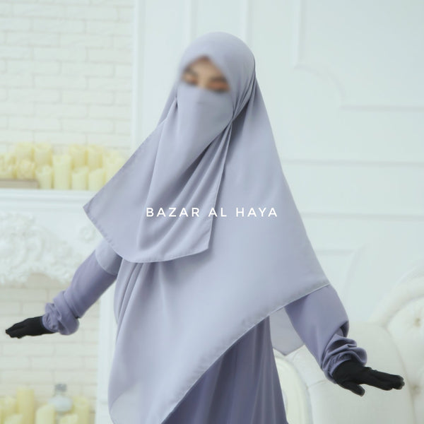 Maira Double-Layered Maxi Abaya