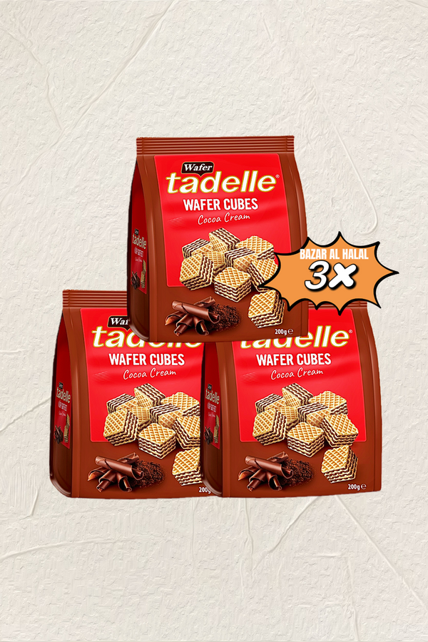 3 Pack Tadelle Wafer Cubes - Cocoa Cream