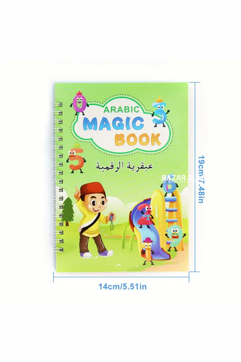 Arabic Alphabet Tracing Copybook With Erasable Pen - Handwriting Practice Book