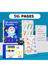 96 Page Pen Control Training Book For Tracing - Early Education Copybook