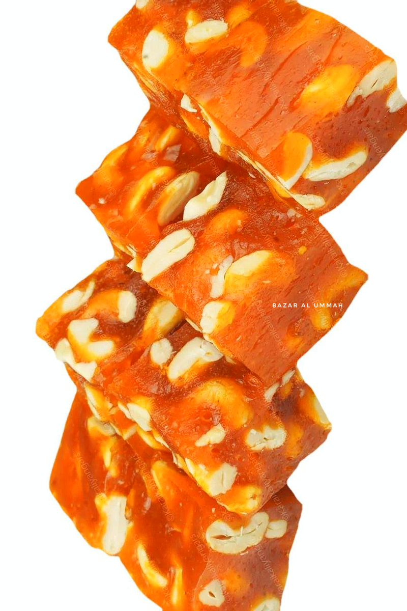 Halal Turkish Delight - Delicious Apricot Malban With Cashews