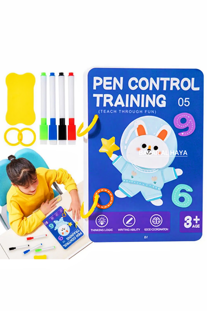 96 Page Pen Control Training Book For Tracing - Early Education Copybook