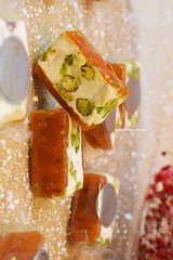 Halal Turkish Delight - Malban Nougat Apricot With Pistachios