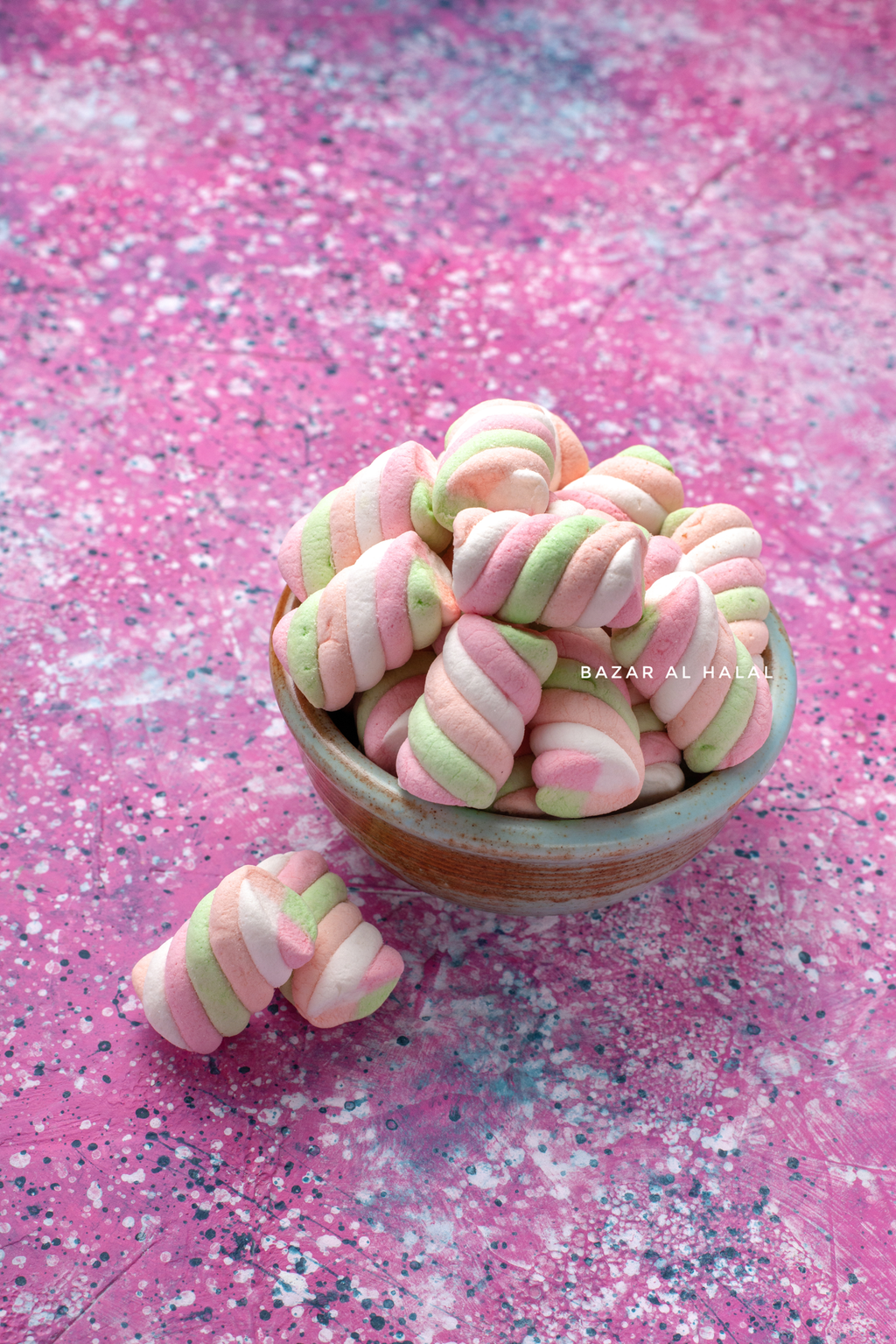 Marshmallows Pink White Squares Sweets HALAL 